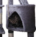 120cm Cat Tree for Indoor Cats with Condo and Hammock