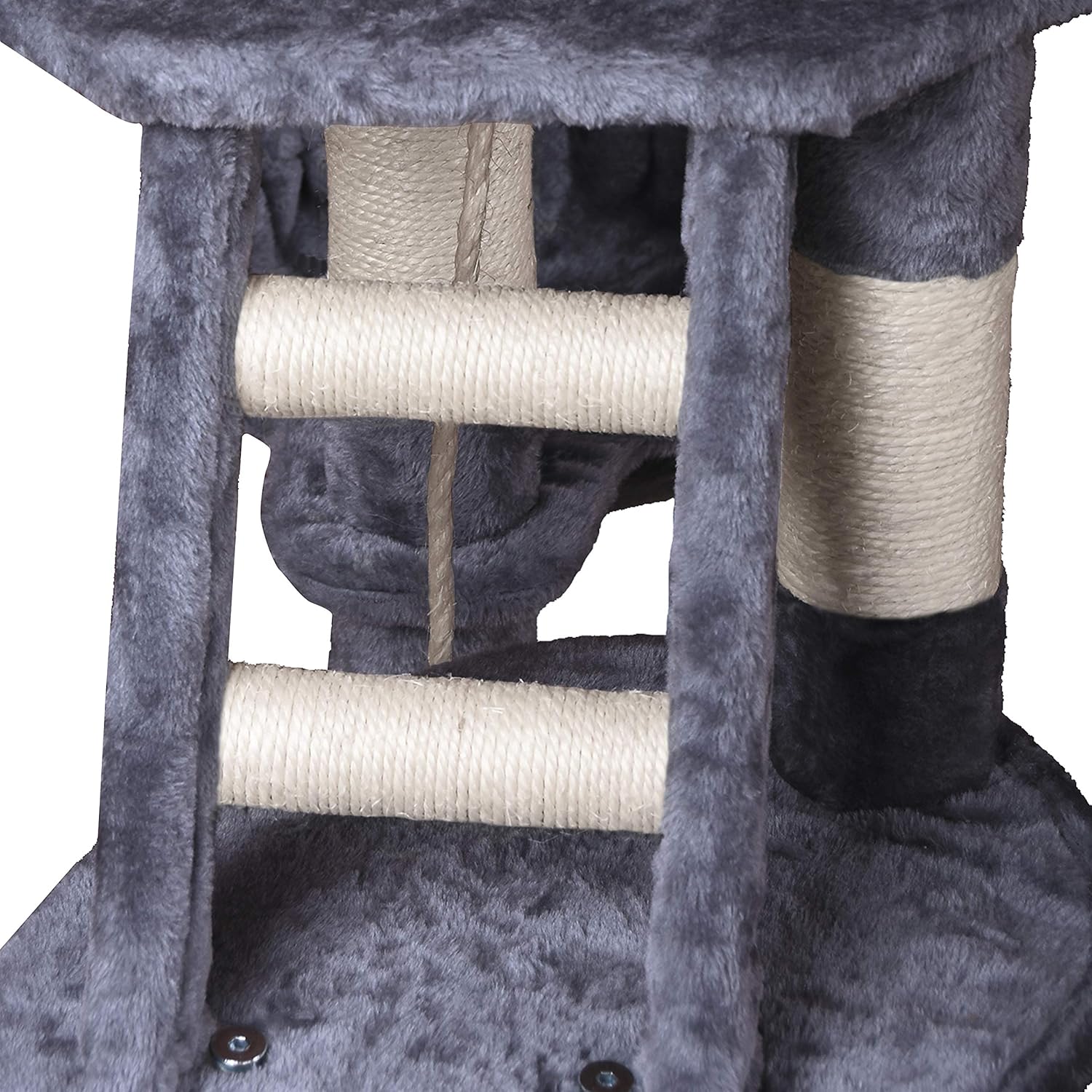 120cm Cat Tree for Indoor Cats with Condo and Hammock