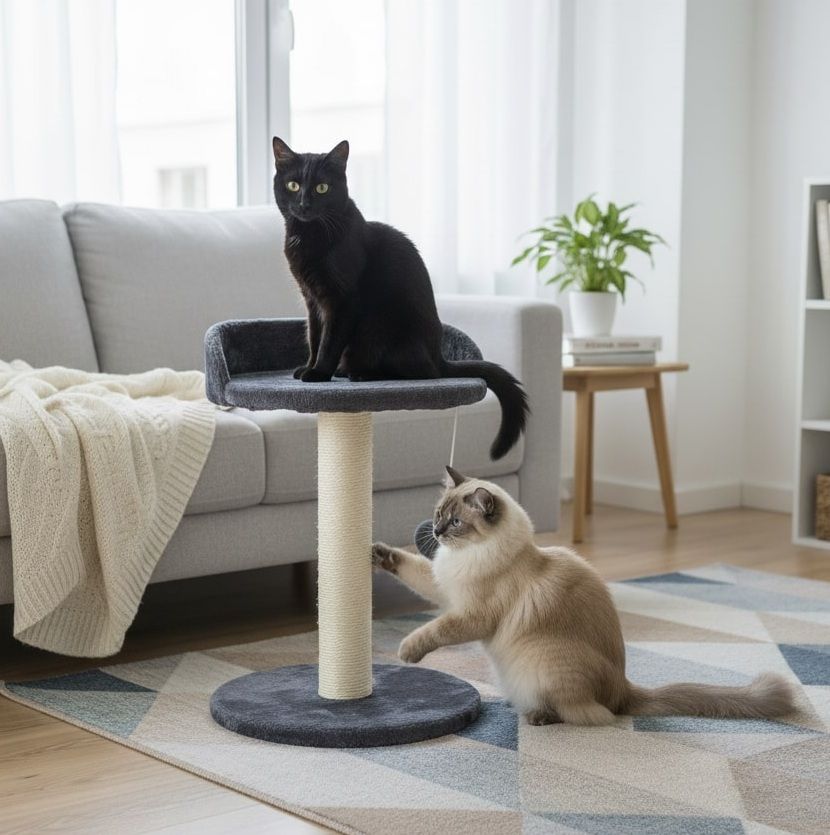 Cat Tree Tower for Indoor Cats with Plush Perch
