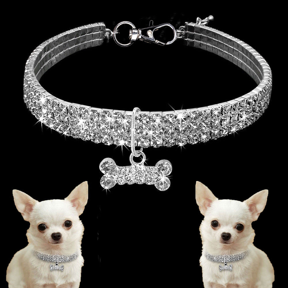 Crystal Rhinestone Dog & Cat Collar