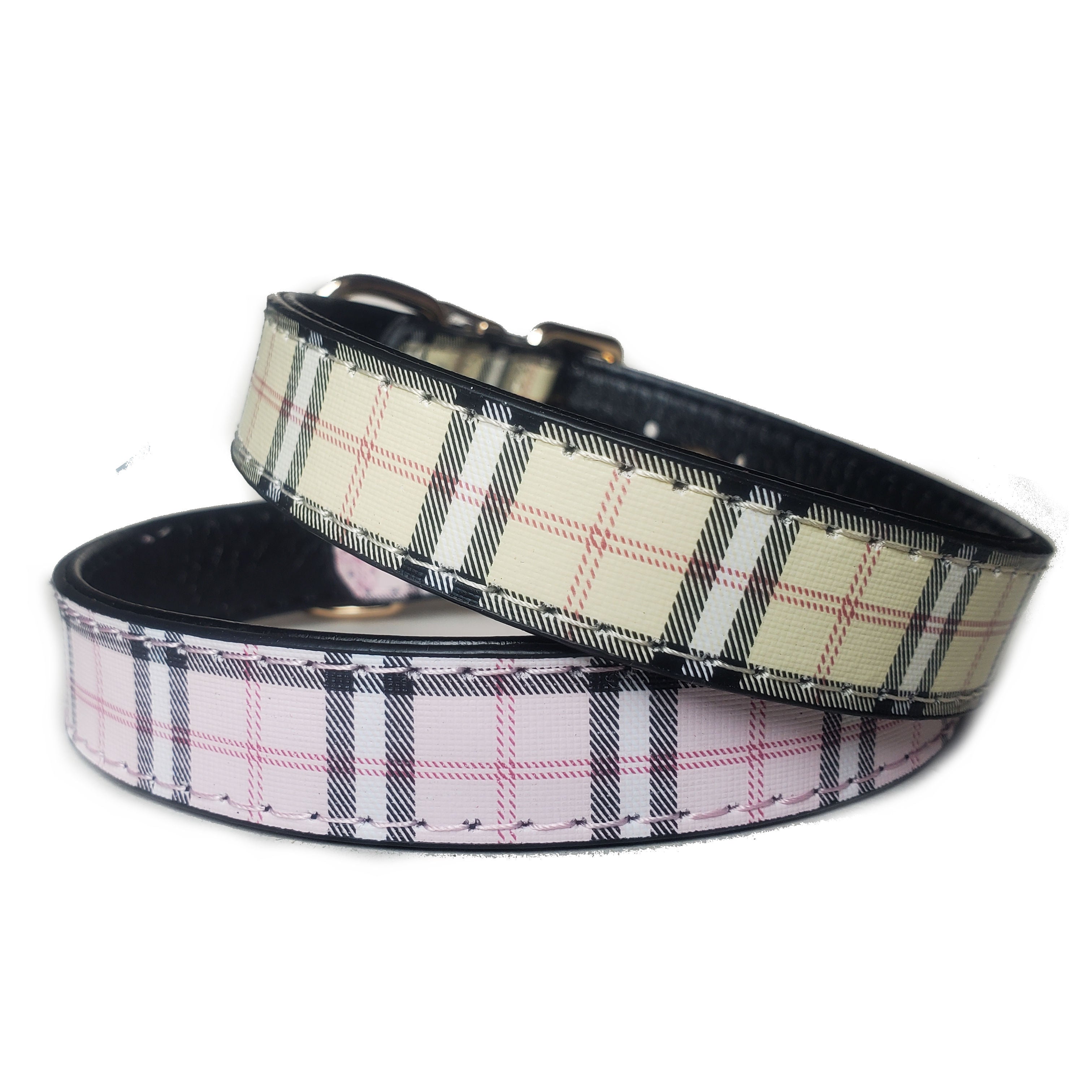 Tartan Check Dog Collars 10½ - 18"