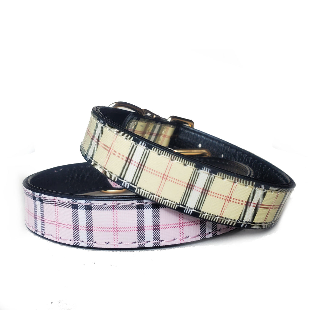 Tartan Check Dog Collars 10½ - 18"