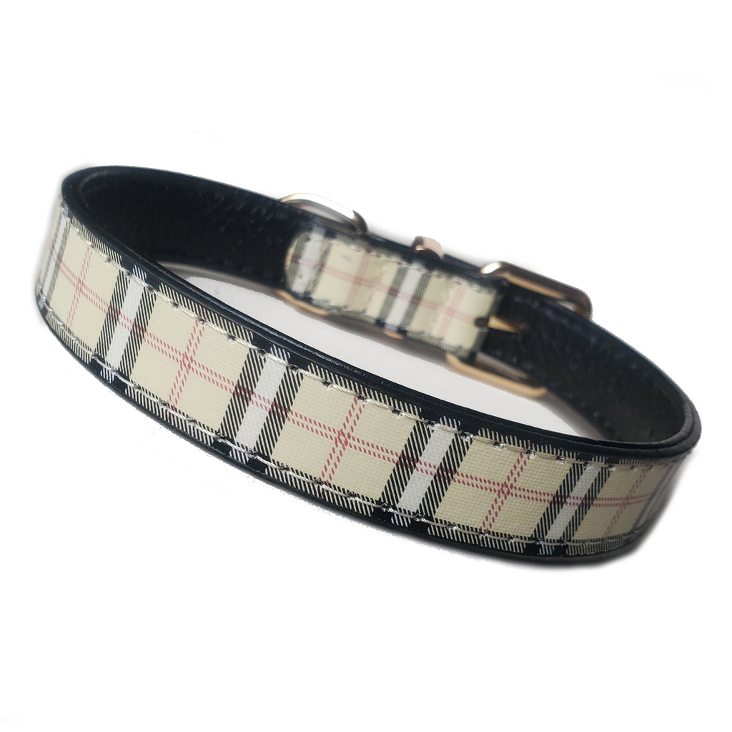 Tartan Check Dog Collars 10½ - 18"