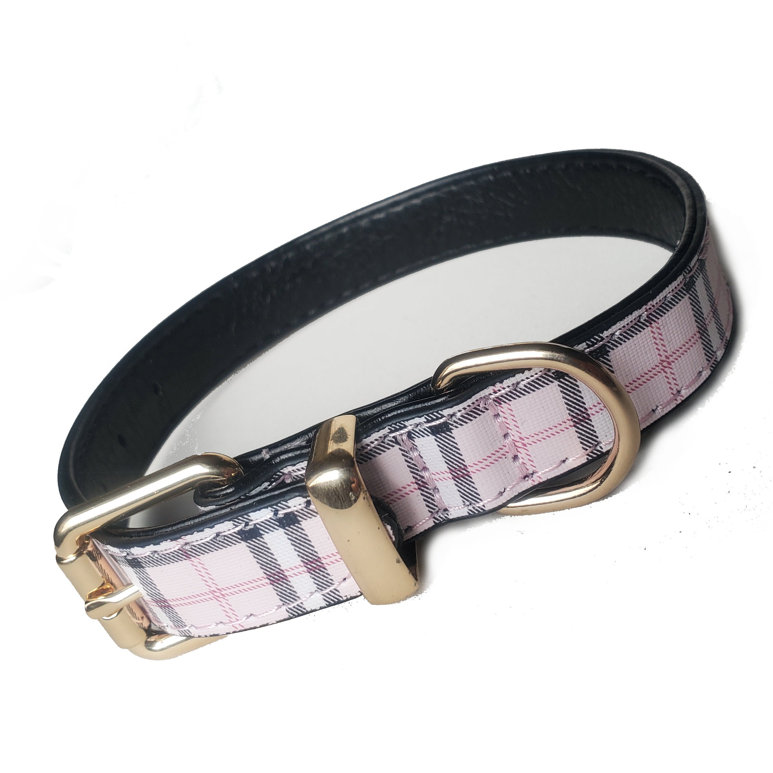 Tartan Check Dog Collars 10½ - 18"