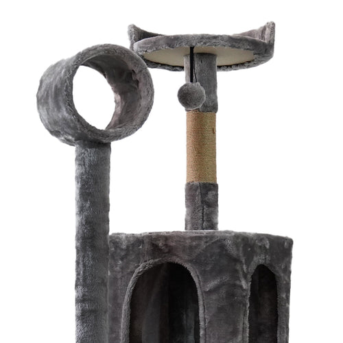 135cm Cat Tree Scratching Post - Dark Grey